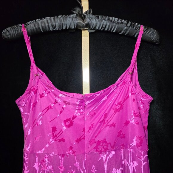 NWT HUTCH Brianna Burnout Mini Dress Fuschia L - Picture 8 of 13